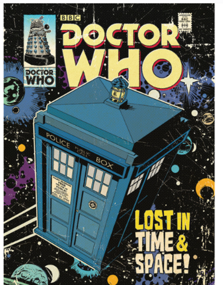 Doctor Who - Lost in Time and Space Vintage Advertisement on Canvas