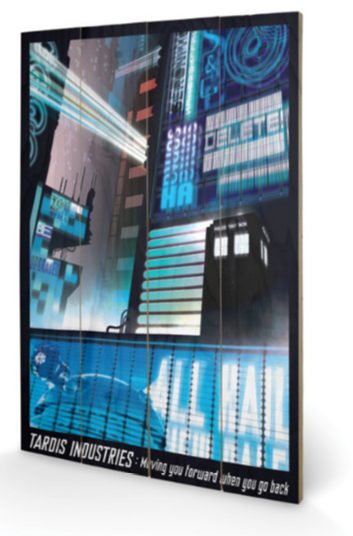 Doctor Who Tardis Industries Photographic Print Plaque